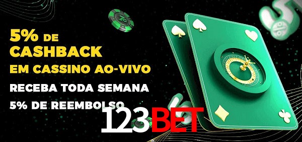 Promoções do cassino ao Vivo 123bet